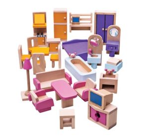 Bigjigs Heritage Playset Doll Furniture Set