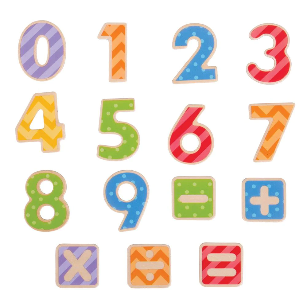 bigjigs magnetic wooden numbers