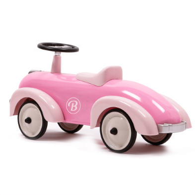 pink girl car sideview
