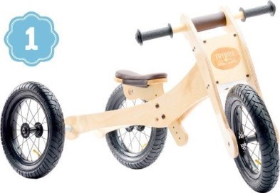 trybike in natural wood