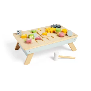 wooden activity table by bigjigs