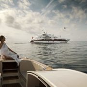 woman on a yacht luxury travel