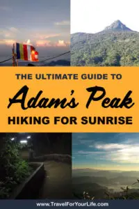 The Ultimate Guide To Trekking Adam's Peak Dalhousie Sri Lanka - Find out how to get to Dalhousie, where to stay, when to start the trek and all the essential info. Read more #dalhousie #dalhousiesrilanka #adamspeak #adamspeaksrilanka #trekkingadamspeak #hikingadaminspeak #climbingadamspeak 