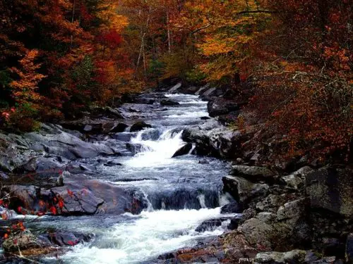 smoky-mountains-trails-small-waterfall