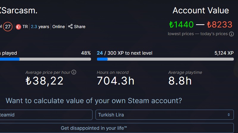 Steam Heasp Değeri