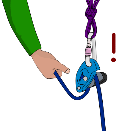 belaying directly from anchor with a grigri