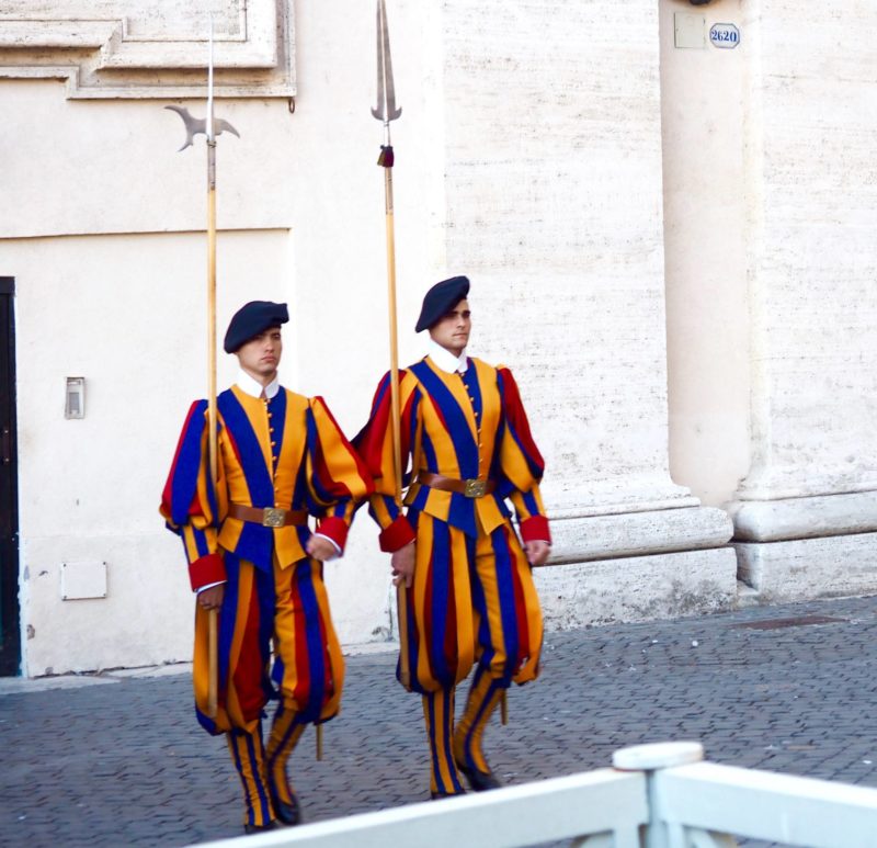 changing guards vatican