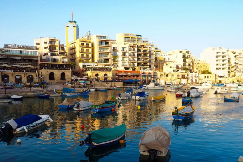 Malta in one day must-sees: Balluta Bay