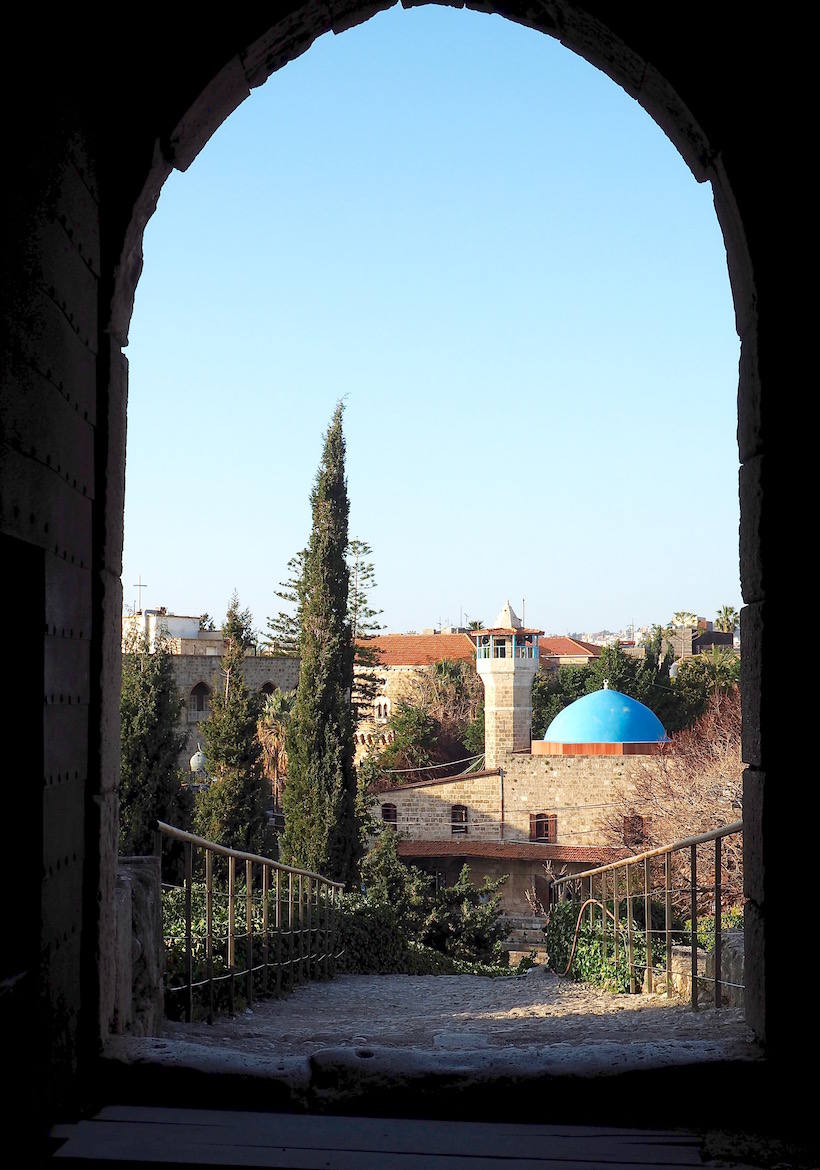 Byblos castle archway view