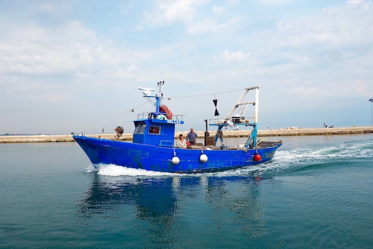 Fishing boat in Margherita Di Savoia, Puglia