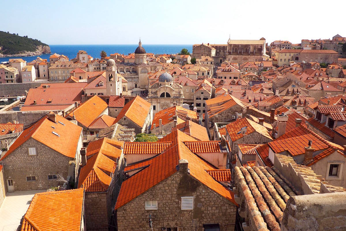 Dubrovnik terracotta roofs