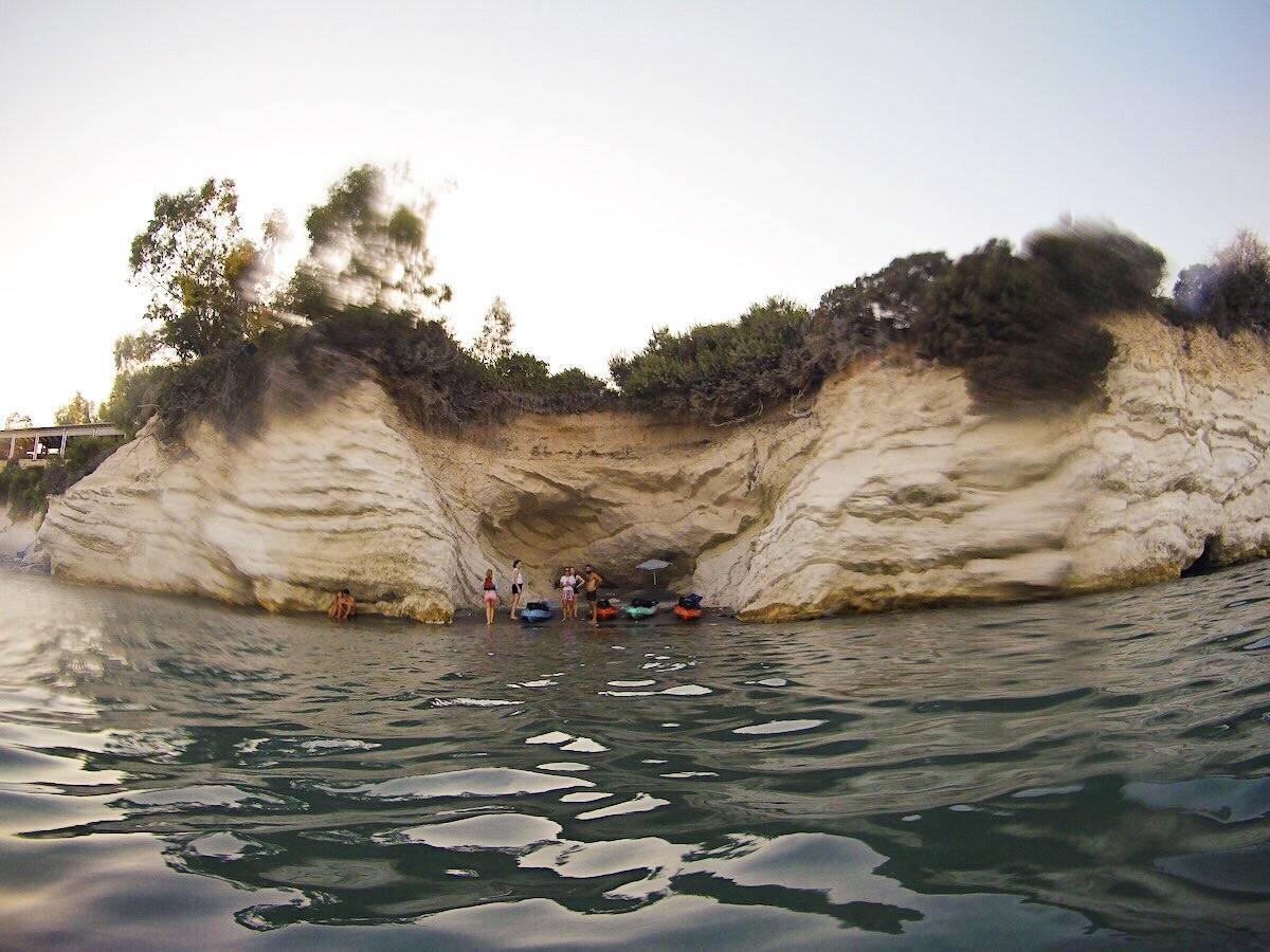 Sunset kayaking in Cyprus