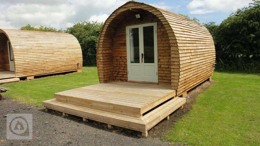 Glamping pod in the North East
