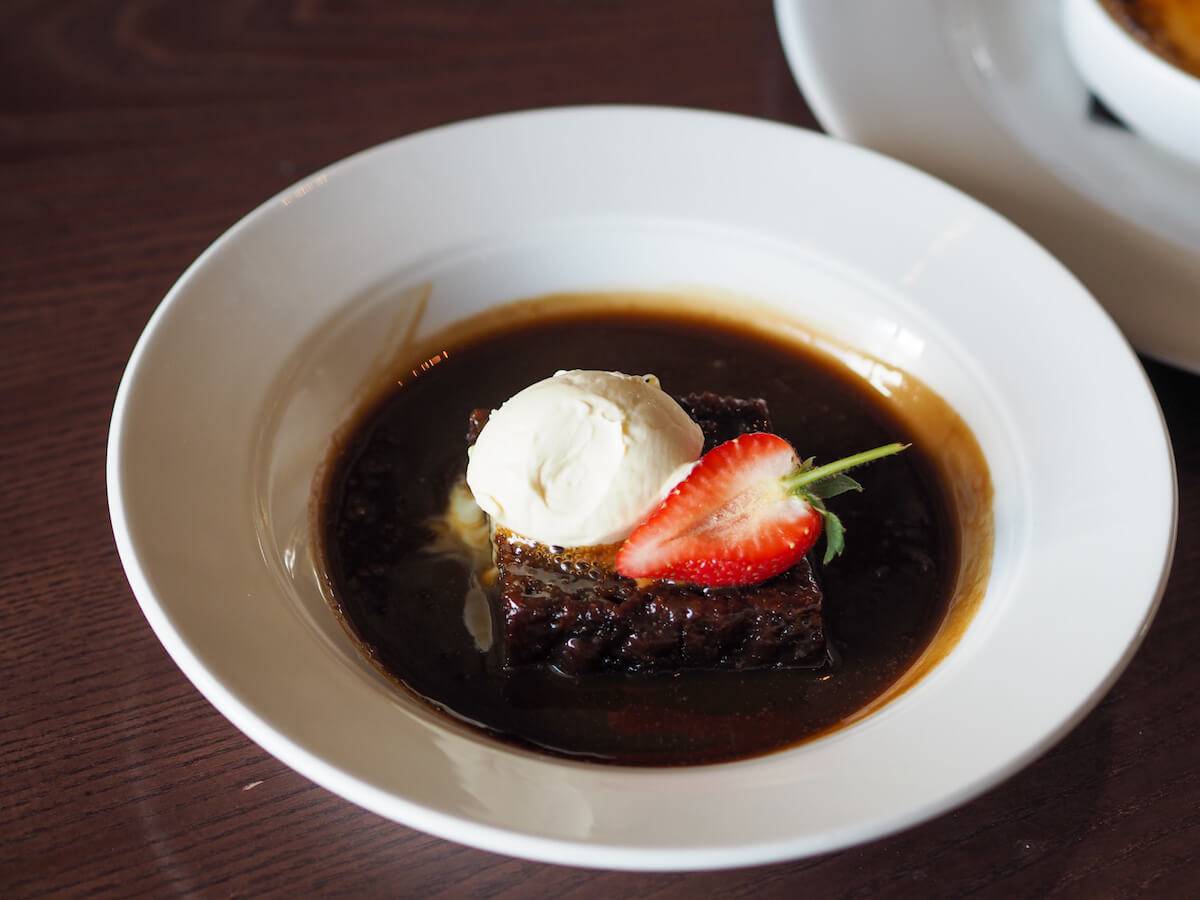 Sticky toffee pudding at Close House