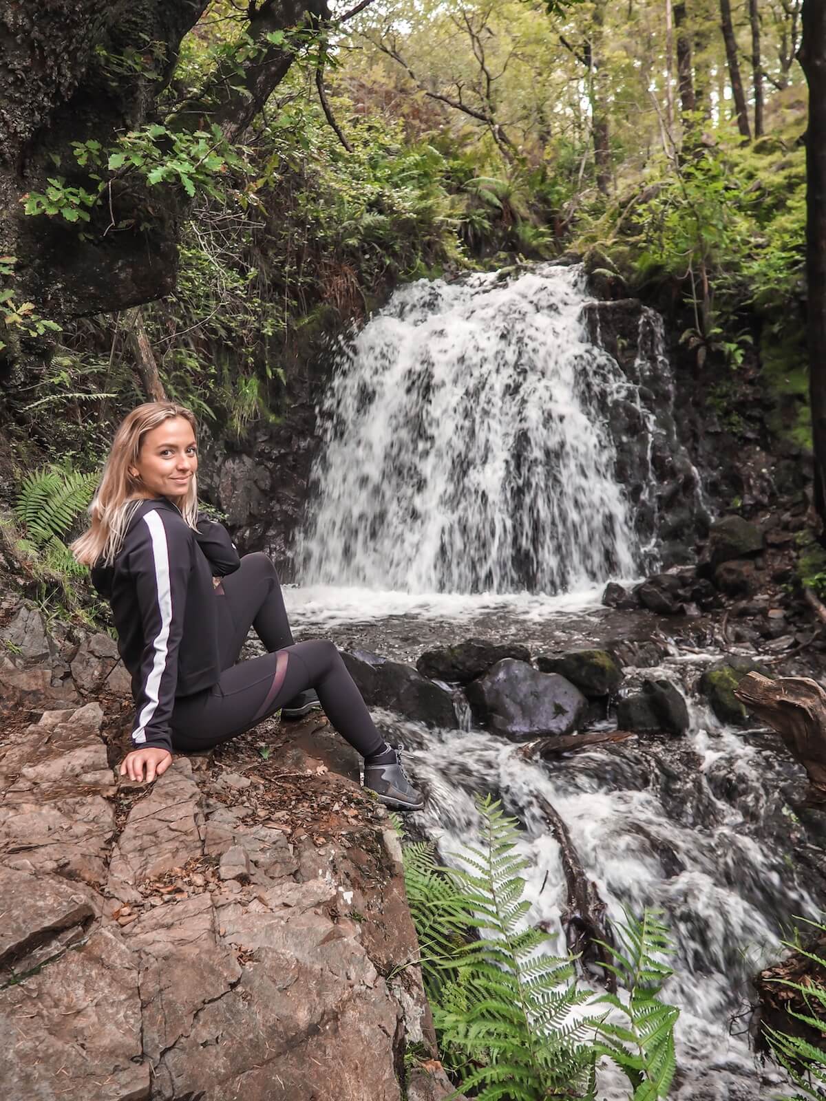Waterfall near the Tarn Hows walk in the Lake District