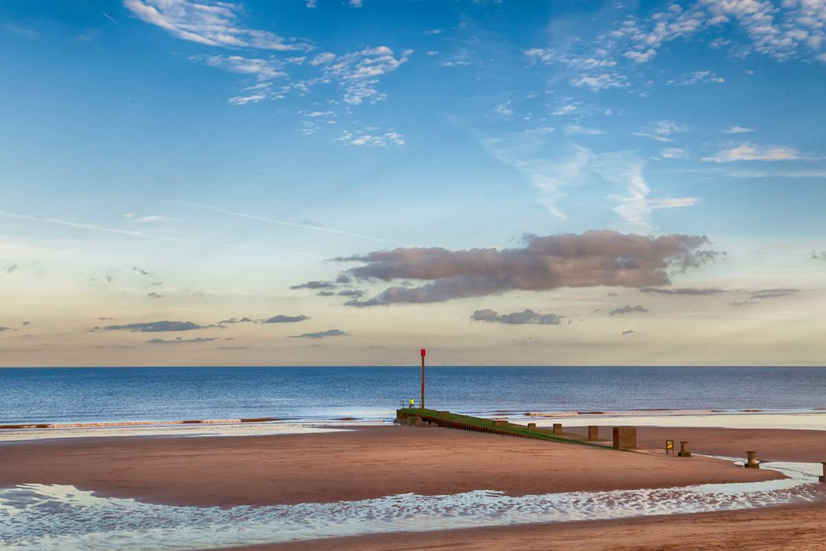 Mablethorpe Beach in Lincolnshire