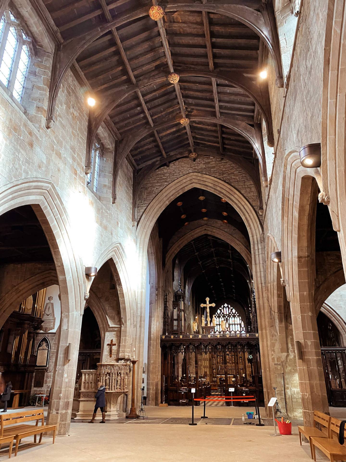 Inside Newcastle Cathedral