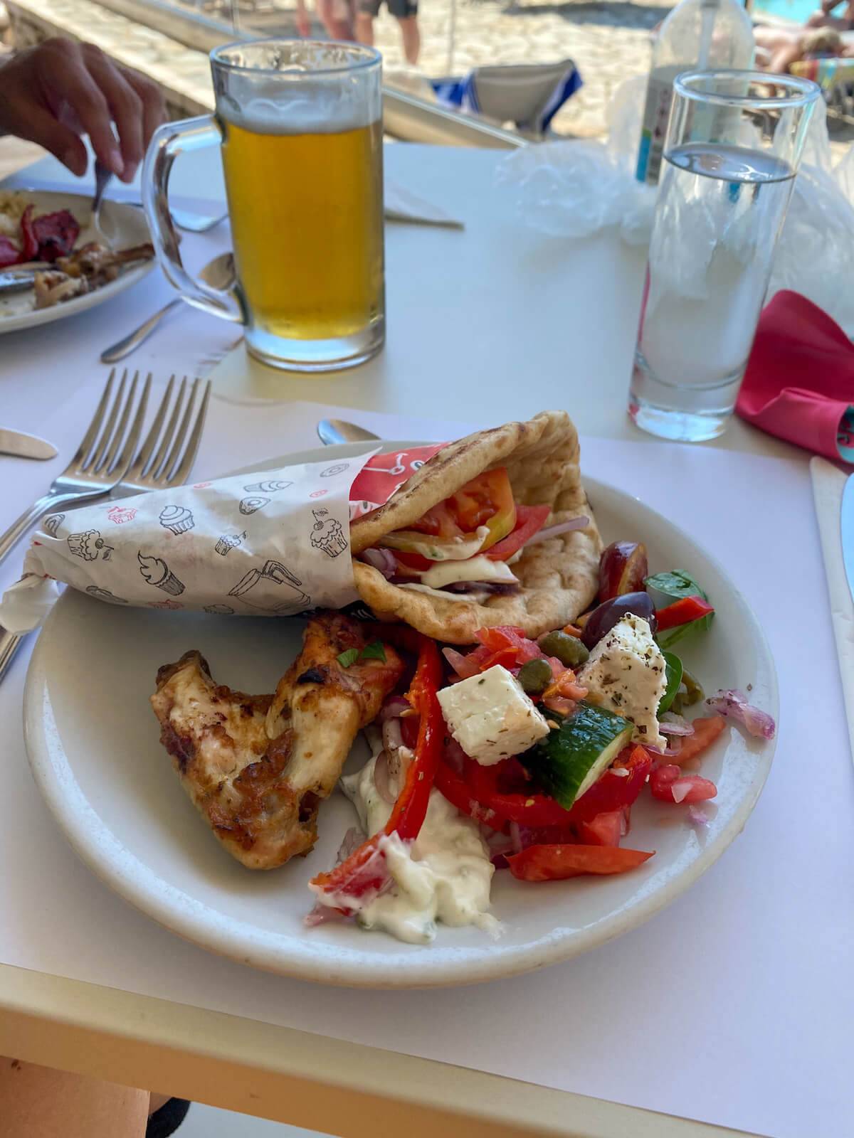 Lunch buffet at TUI Atlantica Nissaki Beach Corfu