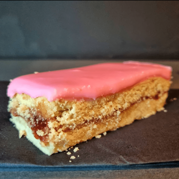 Pink slice from Grinder coffee in Sunderland