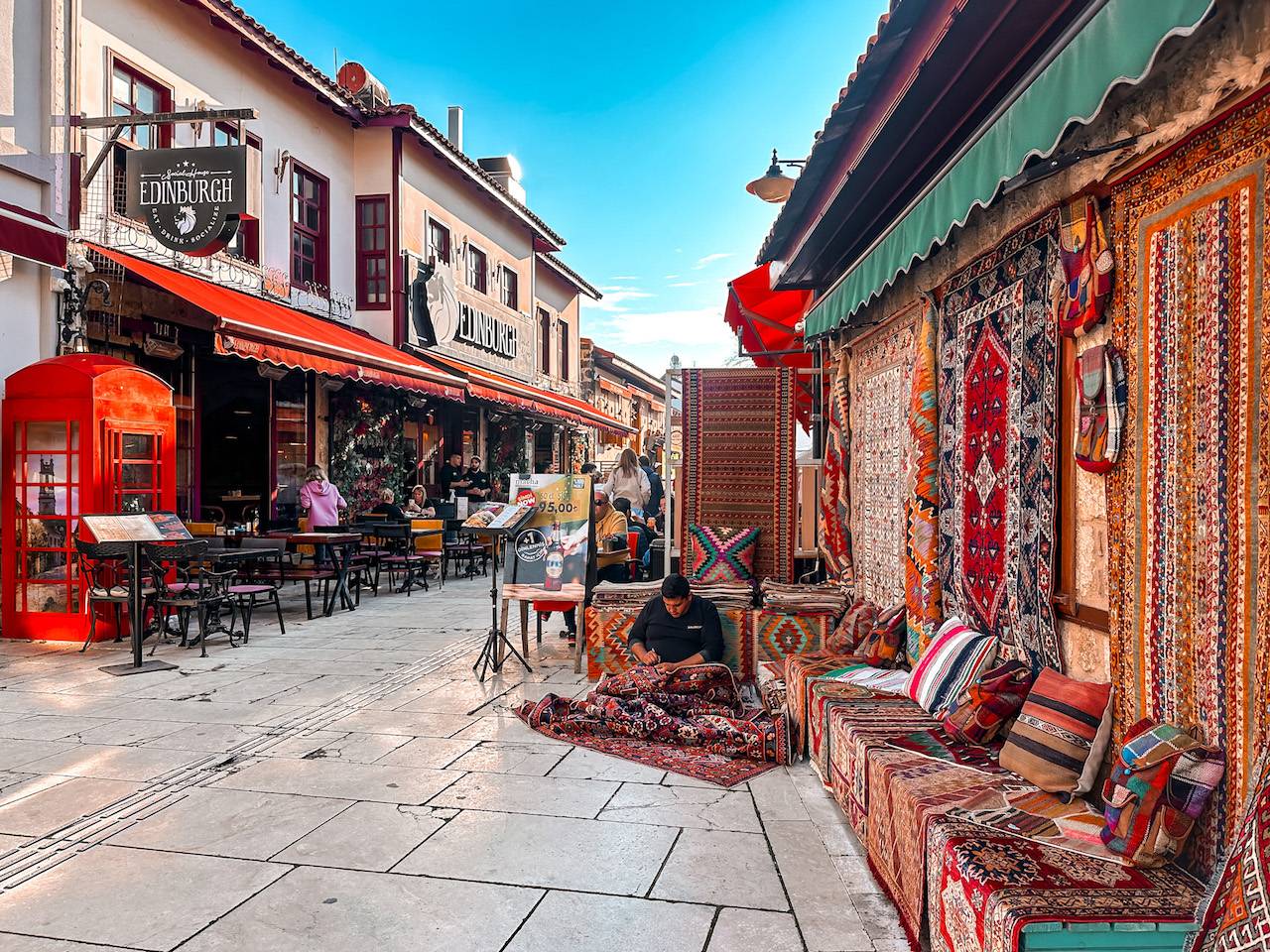 Carpet shop in Antalya Old Town