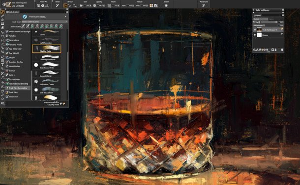 Corel Painter 2021 Digital Painting with Thick Layers