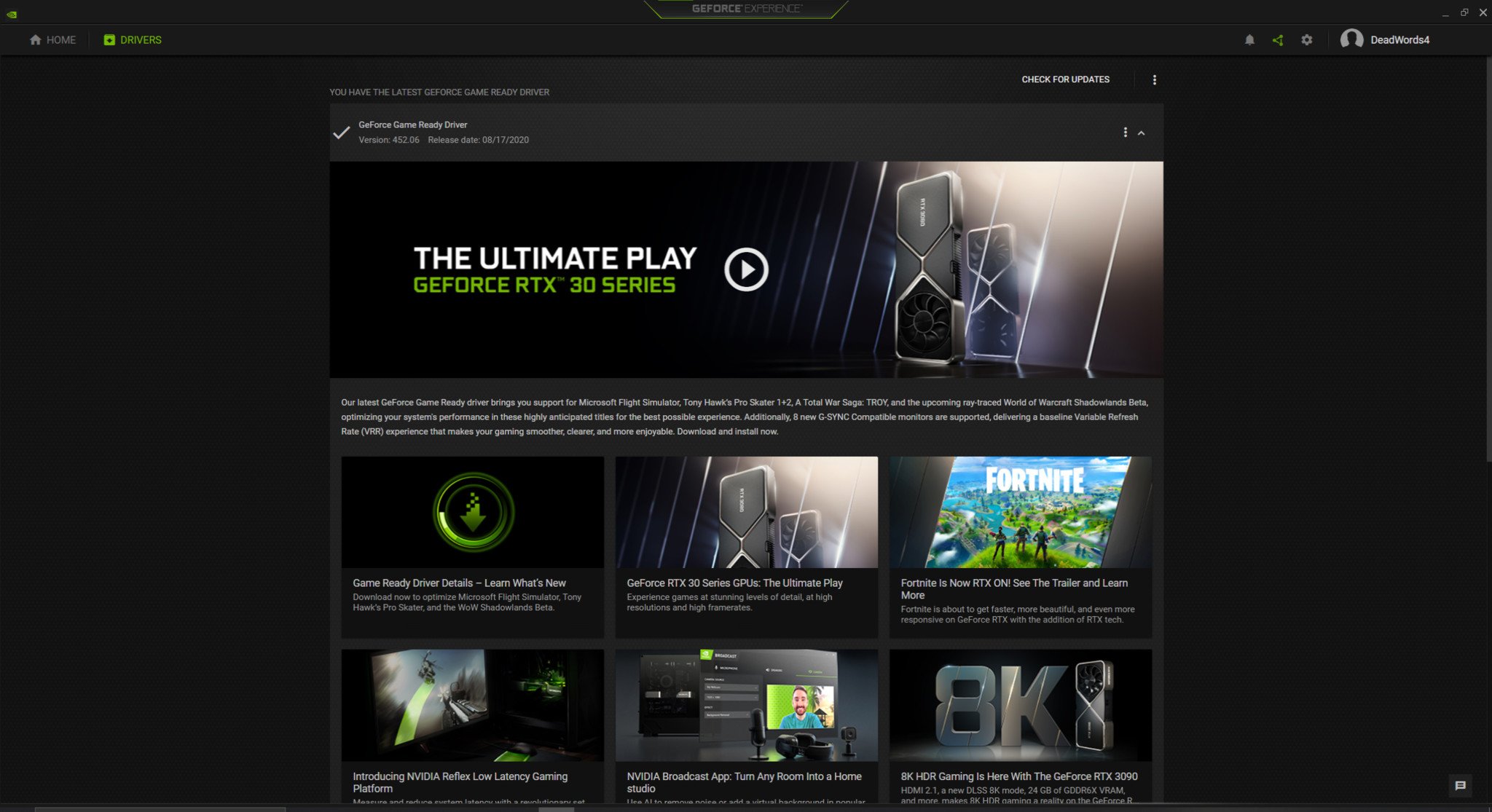 NVIDIA GeForce Experience Drivers