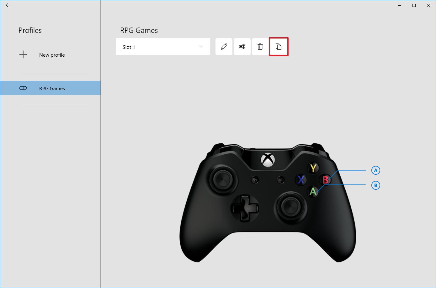 Copy Xbox remap profile