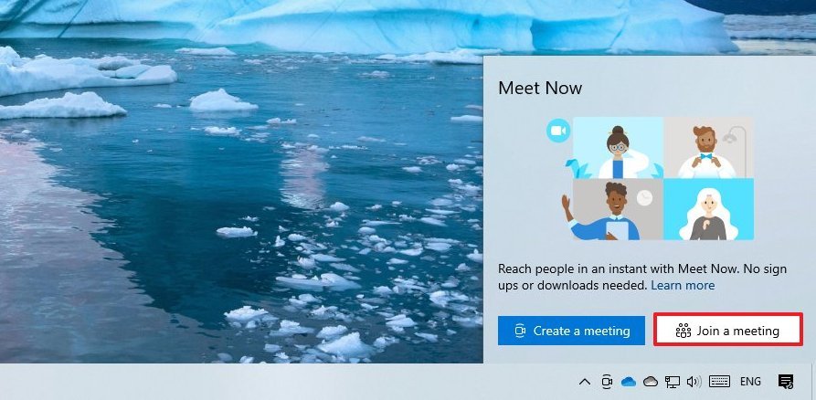 Windows 10 Skype Meet Now join meeting
