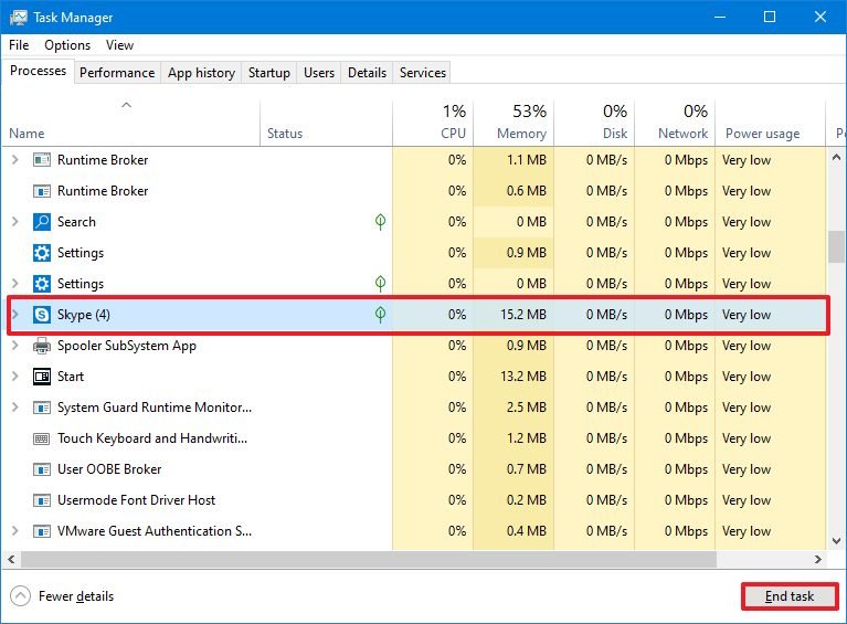 Task Manager end conflict process