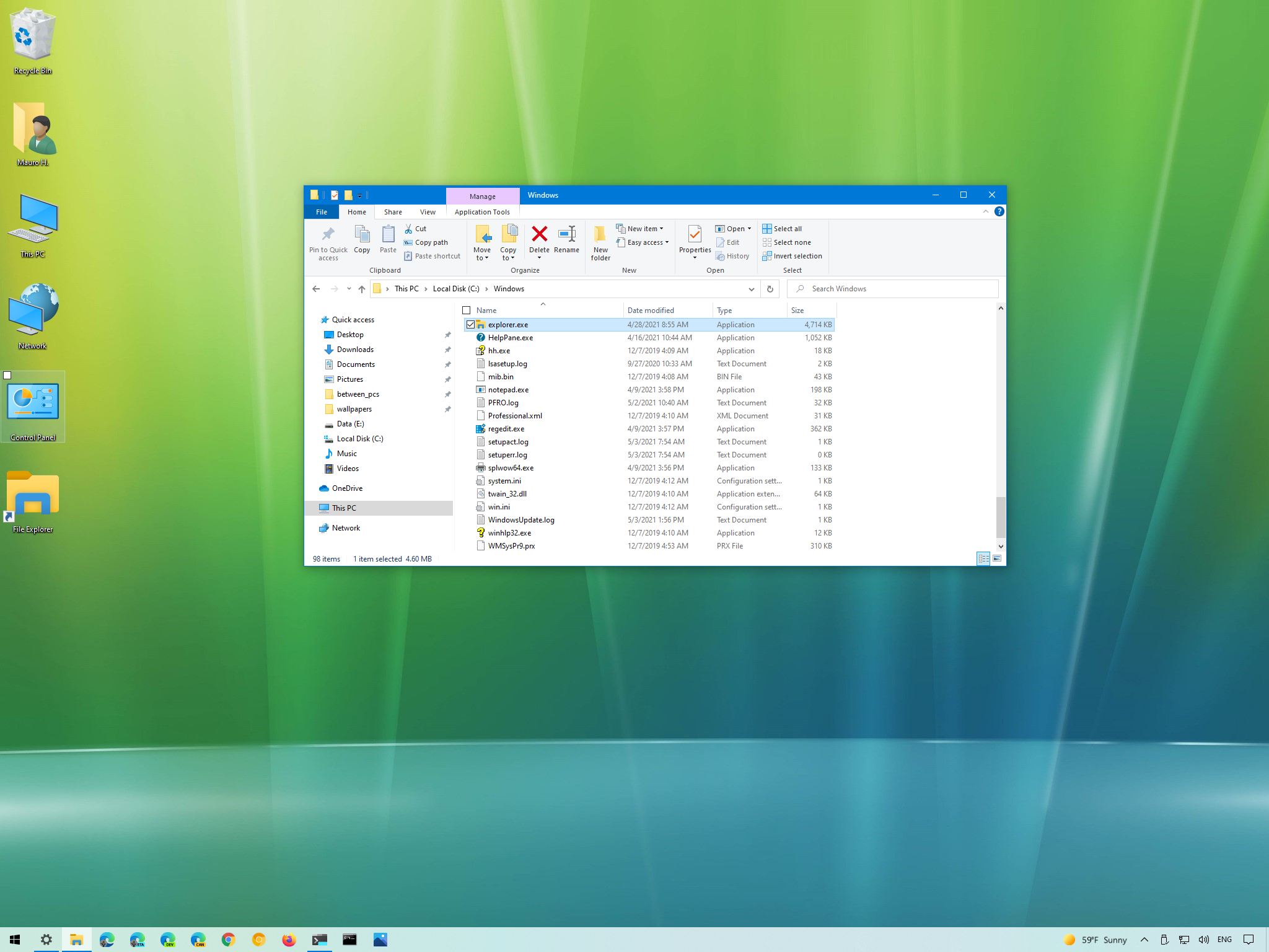 Windows 10 open File Explorer