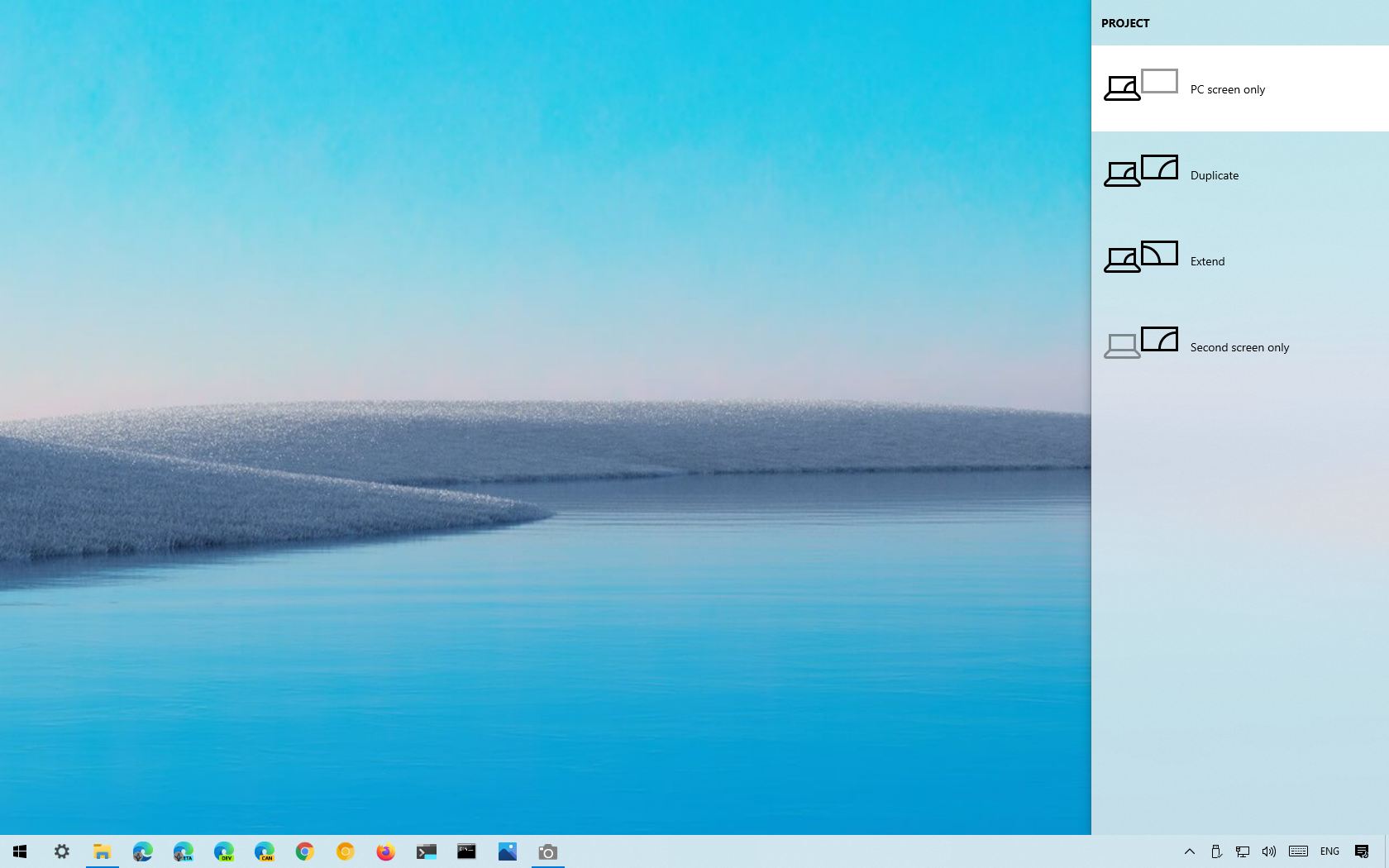 Windows 10 Project settings