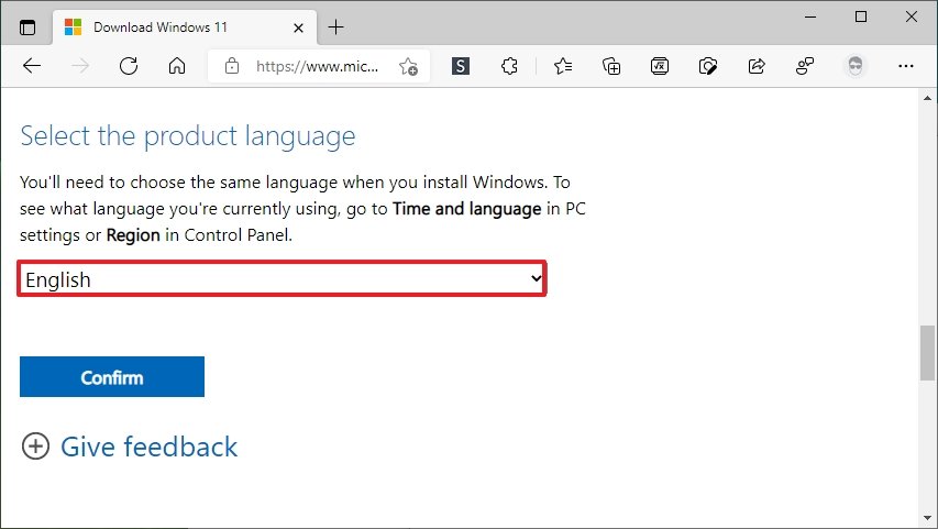Windows 11 ISO language