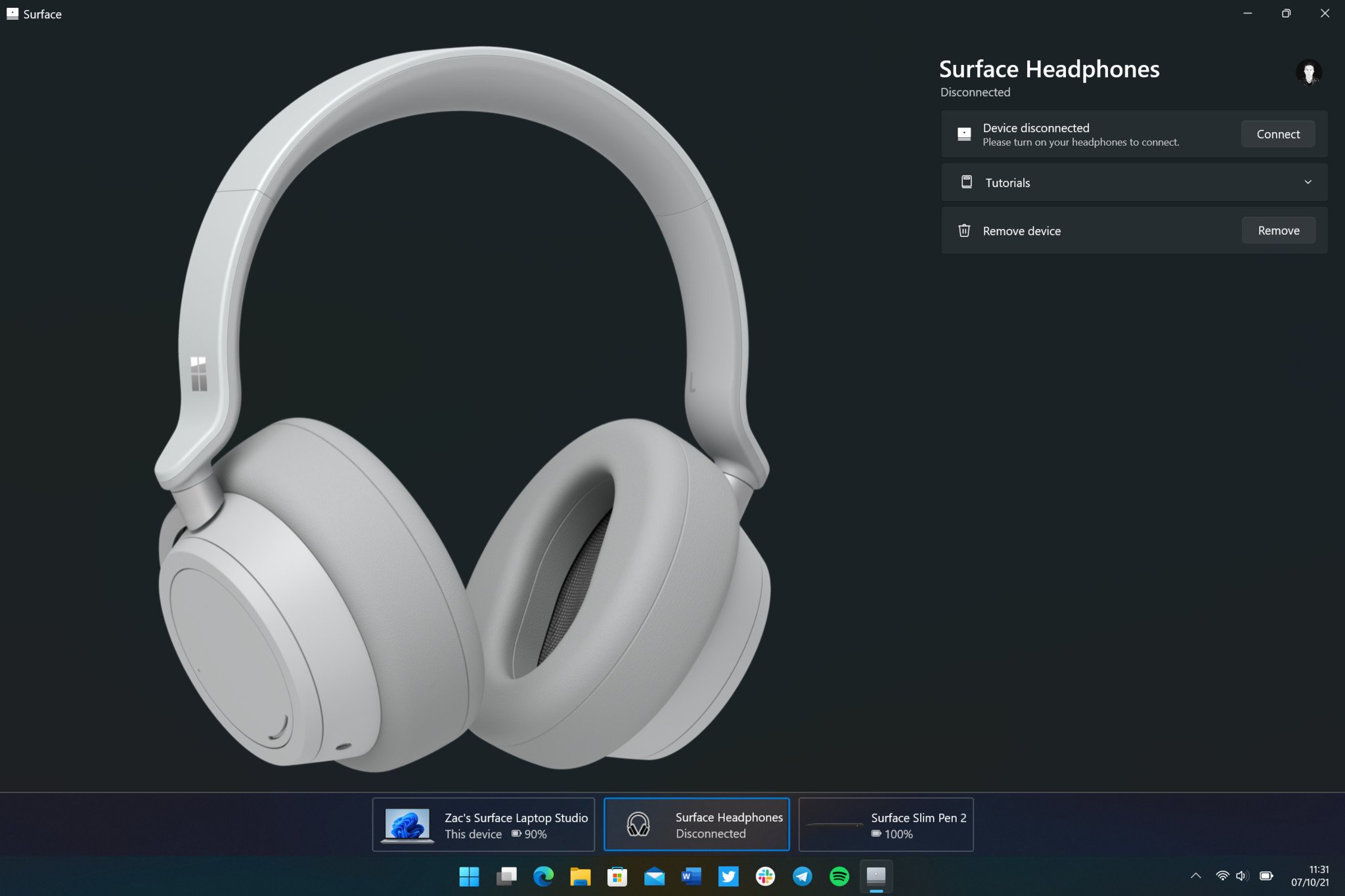 New Surface App Surface Headphones