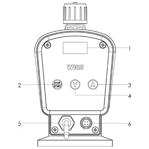 schematic diagram MLS Series Metering Pump control buttons