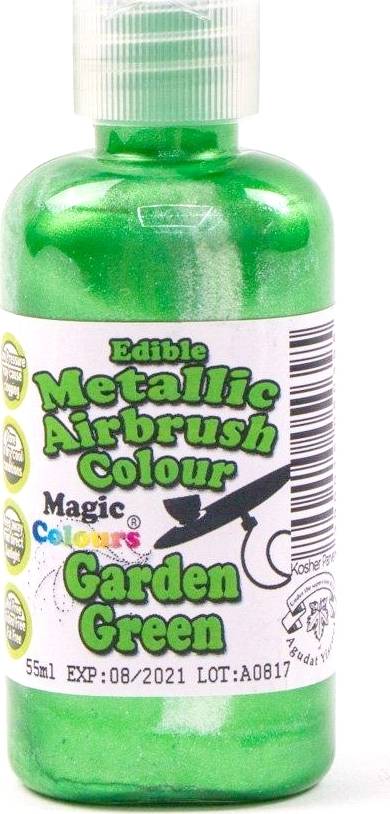 Airbrush barva perleťová Magic Colours (55 ml) Garden Green ABMGRN dortis dortis