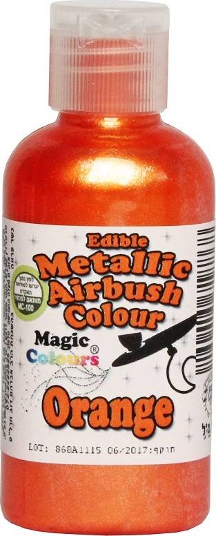 Airbrush barva perleťová Magic Colours (55 ml) Orange ABMRNG dortis dortis