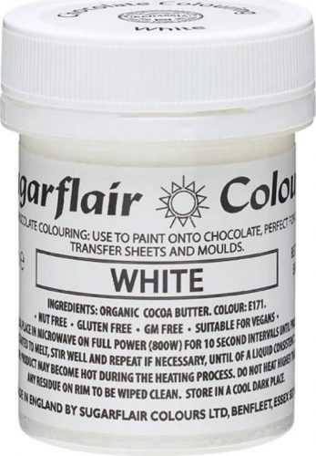 Barva do čokolády na bázi kakaového másla Sugarflair White (35 g) C313 dortis dortis
