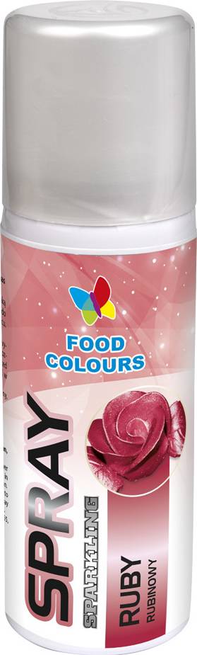 Barva ve spreji Food Colours Ruby (50 ml) Rubínová 6489 dortis dortis