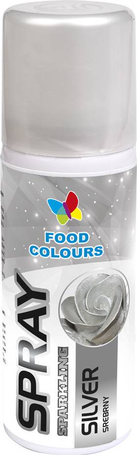 Barva ve spreji Food Colours Silver (50 ml) Stříbrná 4906 dortis dortis