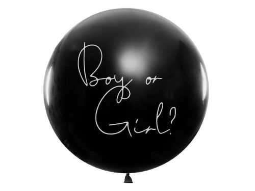 Černý balonek holka nebo kluk