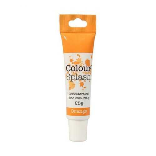 Gelová barva - Oranžová - 25 g Colour Splash