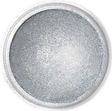 Jedlá prachová perleťová barva Fractal - Dark Silver (2