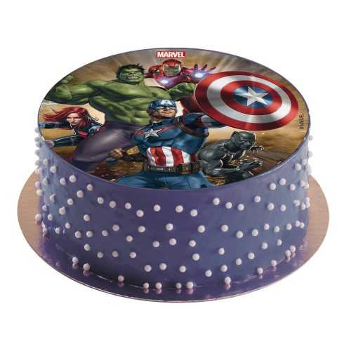 Jedlý obrázek na dort 16cm Avengers Dekora