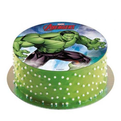 Jedlý papír na dort Hulk 20cm Dekora