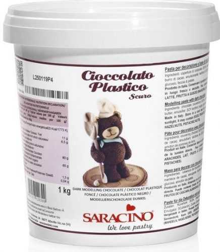 Modelovací čokoláda tmavá 1kg Saracino