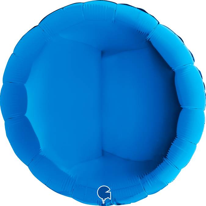 Nafukovací balónek kulatý 91cm modrý Grabo