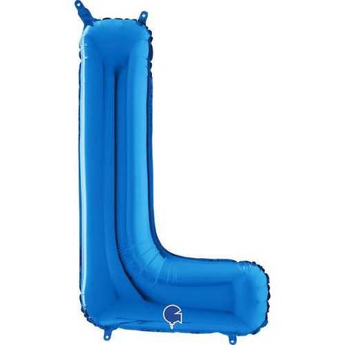 Nafukovací balónek písmeno L modrá 66 cm Grabo