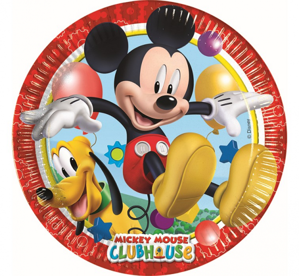 Papírové talíře Mickey Playful 23 cm - 8 ks Godan