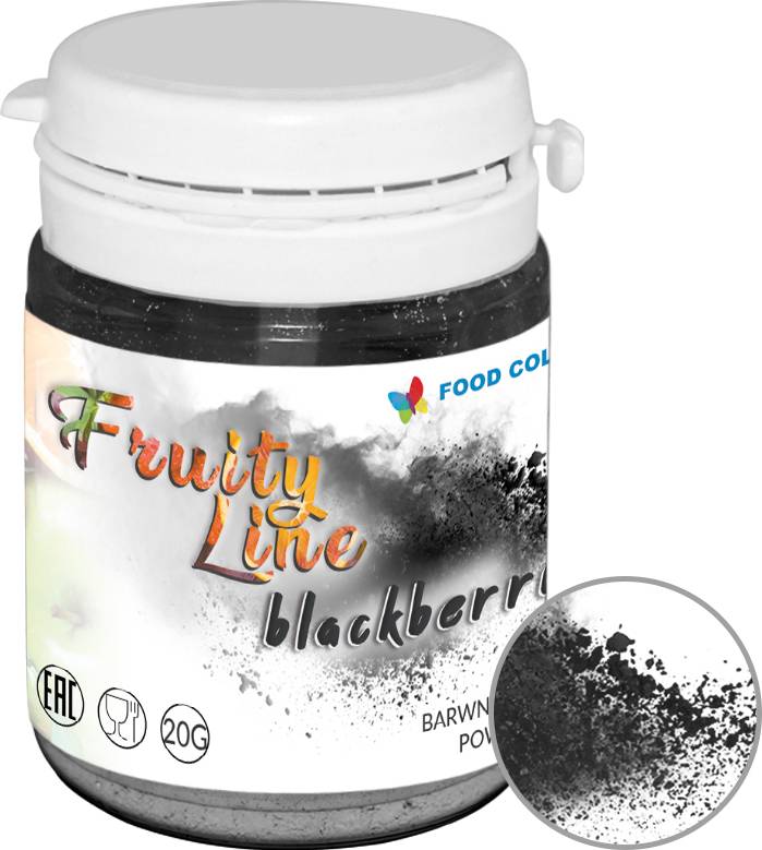 Přírodní prášková barva Food Colours FruityLine (20 g) Blackberry WS-PN-061 dortis dortis