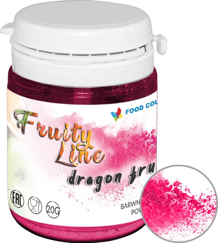 Přírodní prášková barva Food Colours FruityLine (20 g) Dragon Fruit WS-PN-026 dortis dortis
